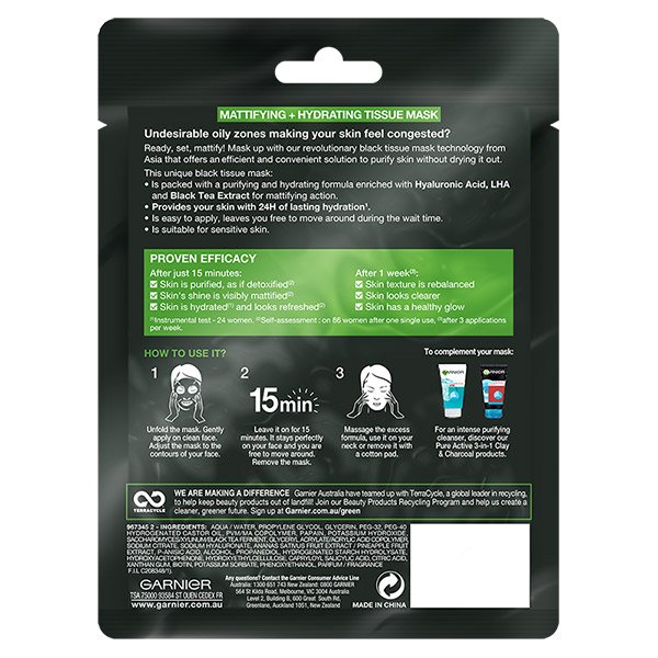 Garnier Pure Active Black Tea Mask